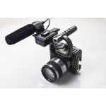 shown with optional mic and lens